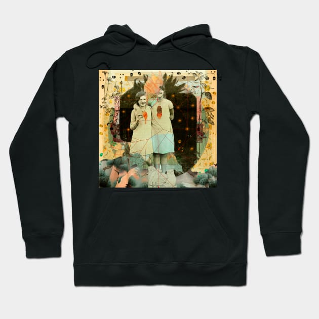 Friendship Hoodie by Victoria Herrera Collagist